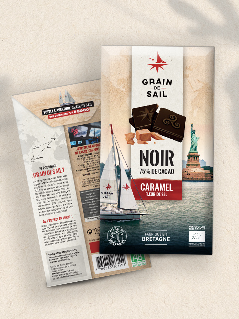 creation packaging tablette chocolat